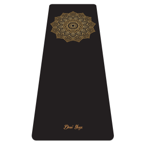 Каучуковый коврик для йоги с покрытием Non-Slip Devi Yoga 185*68*0,4 - Golden Sun