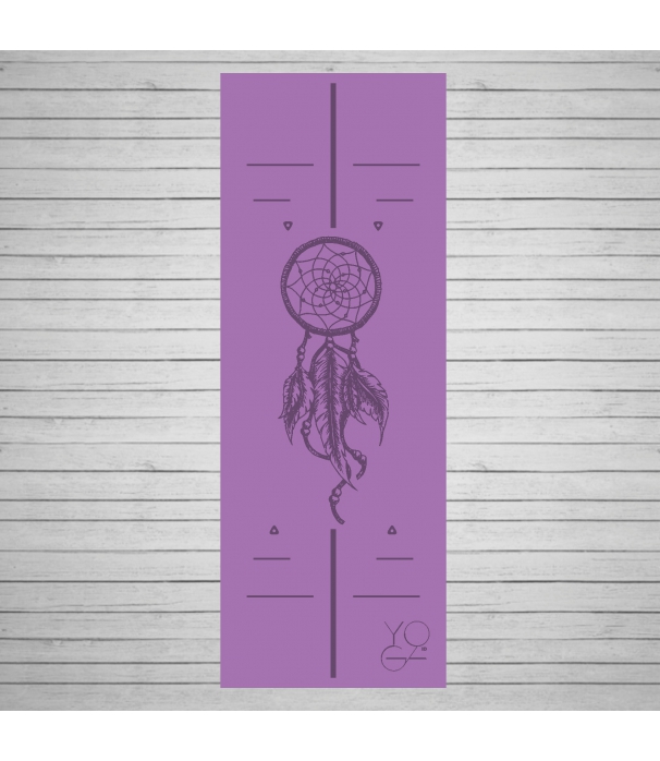 Каучуковый коврик для йоги Yoga ID Amulet Purple с покрытием Non Slip