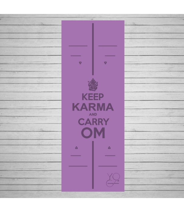 Каучуковый коврик для йоги Yoga ID Karma Purple с покрытием Non Slip