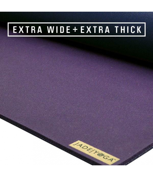 Коврик для йоги из каучука Fusion Extra Wide 203*71*0,8 см - Фиолетовый / Темно-синий
