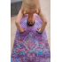 Каучуковый коврик для йоги с покрытием из микрофибры EGOyoga 183*66*0,3 см - Indian Lotus