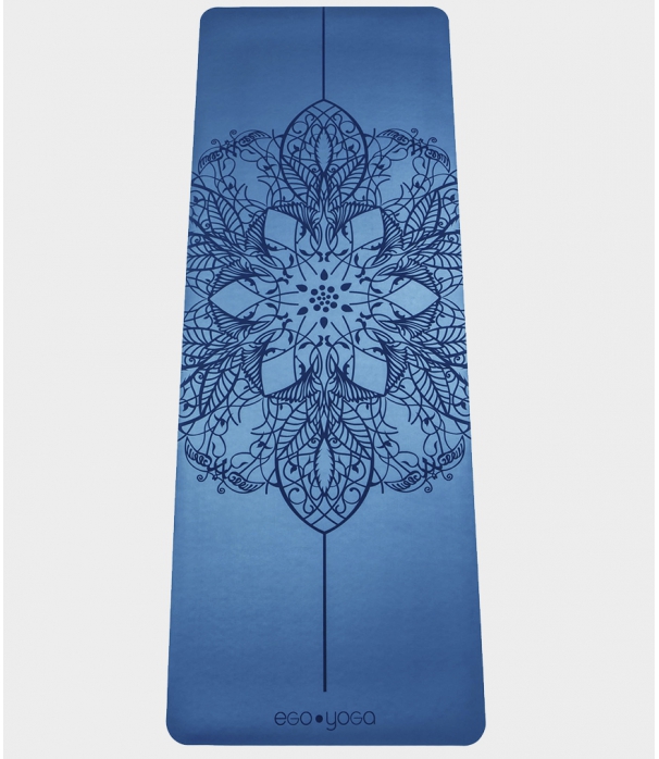 Каучуковый коврик с покрытием Non-Slip EGOyoga 185*68*0,4 см - Mandala Blue