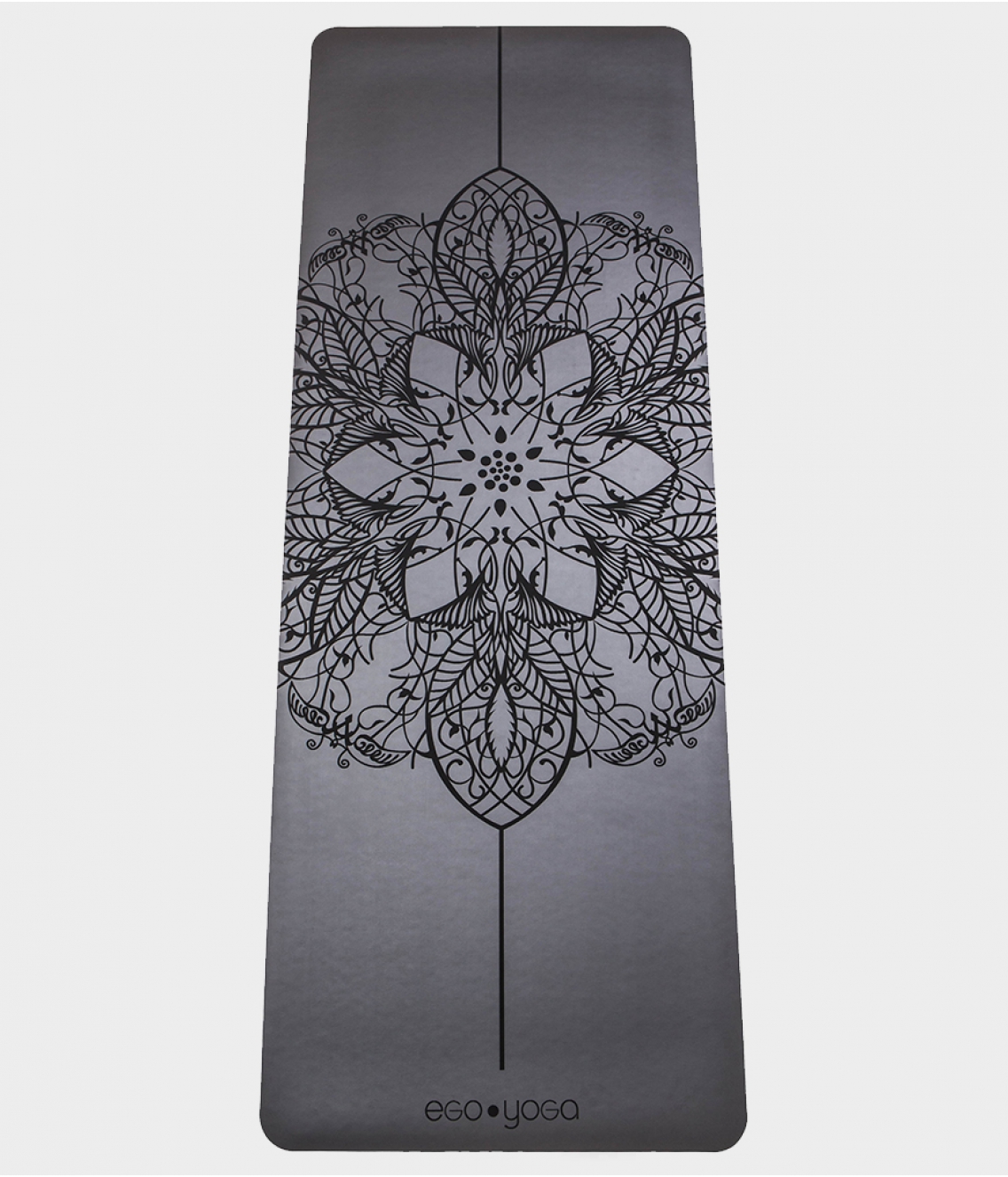 Каучуковый коврик для йоги с покрытием Non-Slip EGOyoga 185*68*0,4 см - Mandala Grey