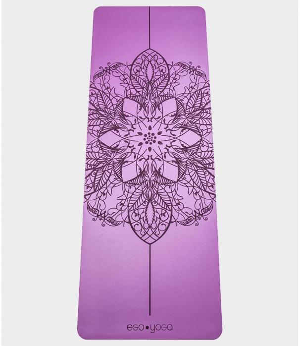 Каучуковый коврик с покрытием Non-Slip EGOyoga 185*68*0,4 см - Mandala Purple