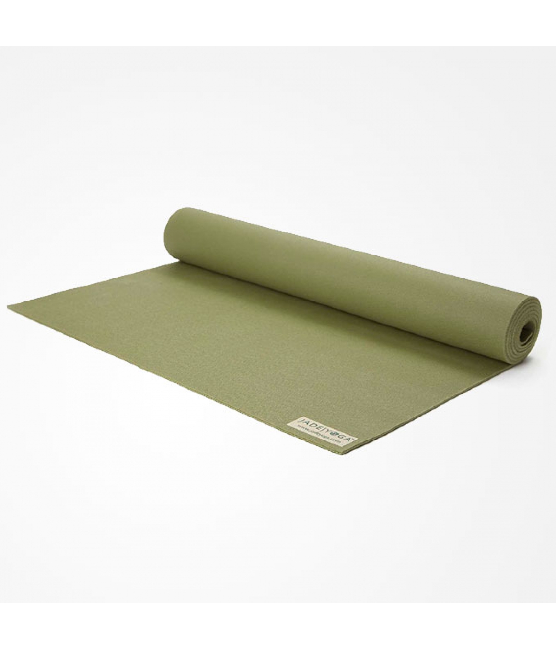 Коврик для йоги из каучука Jade Travel 173*60*0,3 см - Оливковый