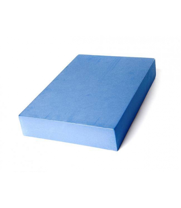 Плоский опорный блок для йоги из EVA-пены синий 30см 20см 5 см