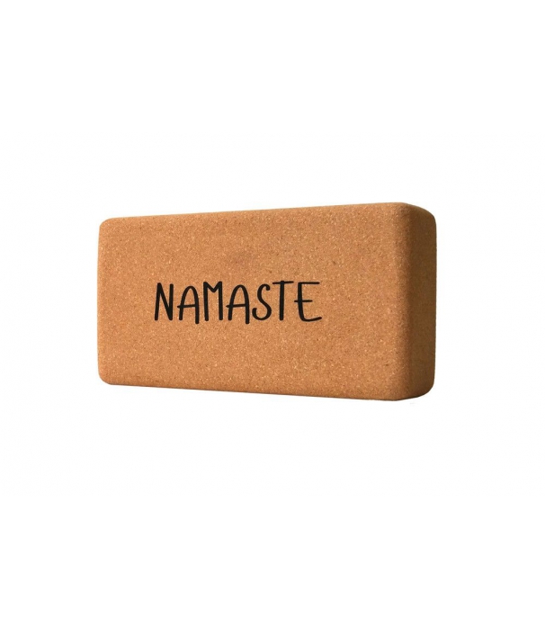 Кирпич для йоги пробковый YC "Namaste" 23см 12см 7см