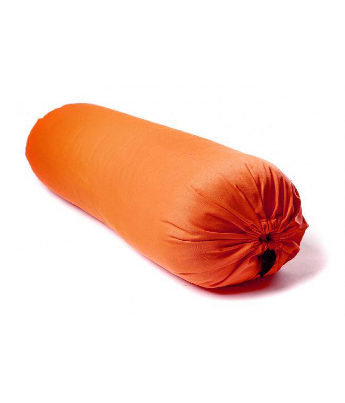 Хлопковый болстер для йоги с шерстяным наполнением 75 см оранжевый