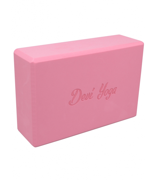 Блок для йоги из EVA Devi Yoga 23*15*7,5 см - Розовый