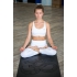 Каучуковый коврик для йоги с покрытием Non-Slip Devi Yoga 185*68*0,4 - OM (черный)