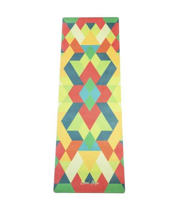 Каучуковый коврик с микрофиброй Devi Yoga 183*61*0,35 см - Геометрия