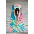 Каучуковый коврик с микрофиброй Devi Yoga 183*61*0,35 см - Тропический