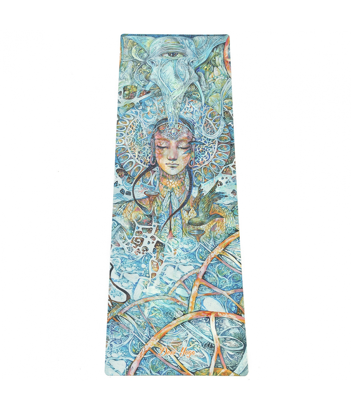 Каучуковый коврик с микрофиброй Devi Yoga 183*61*0,35 см - Яна (Veda Ram)