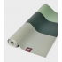 Профессиональный складной каучуковый коврик для йоги Manduka EKO Superlite Travel Mat 180*61*0,15 см - Green Ash Stripe (Limited Edition)