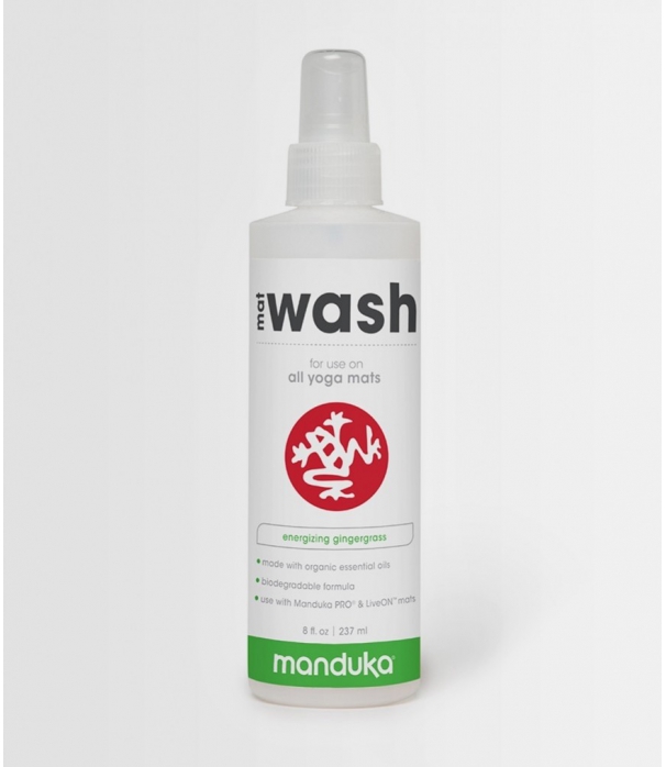 Средство для чистки любых ковриков Manduka Mat Wash (237 мл) - Gingergrass
