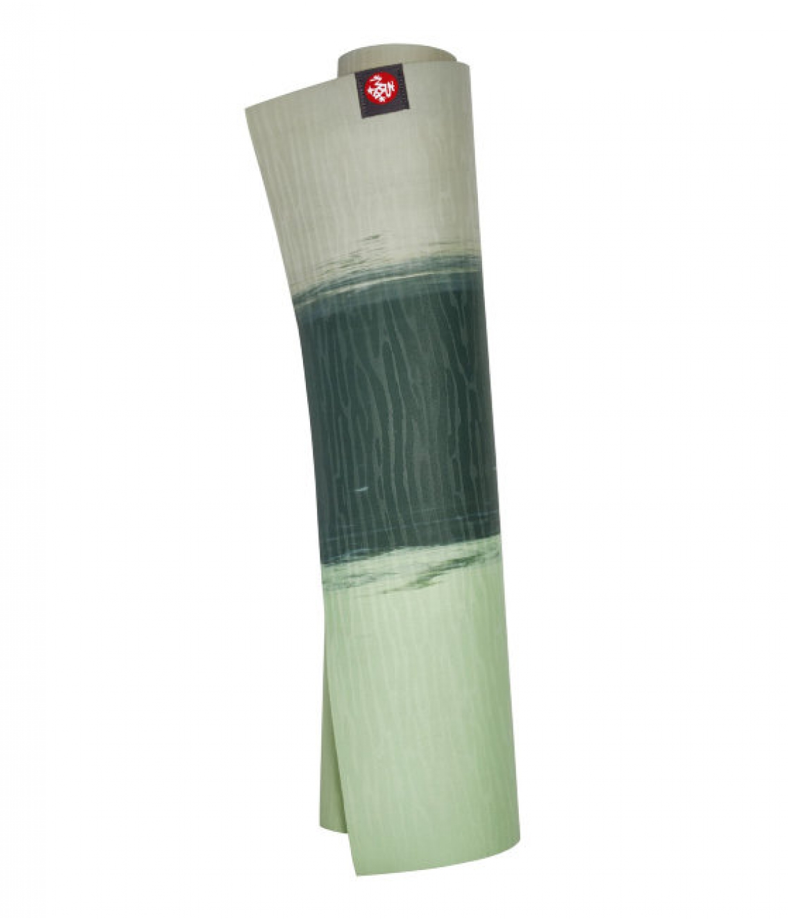 Профессиональный каучуковый коврик для йоги Manduka eKO lite 180*61*0,4 см - Green Ash Stripe (Limited Edition)