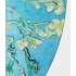 Профессиональный каучуковый круглый коврик для йоги с микрофиброй Manduka Equa 150*150*0,3 см - Almond Blossom Van Gogh Collection