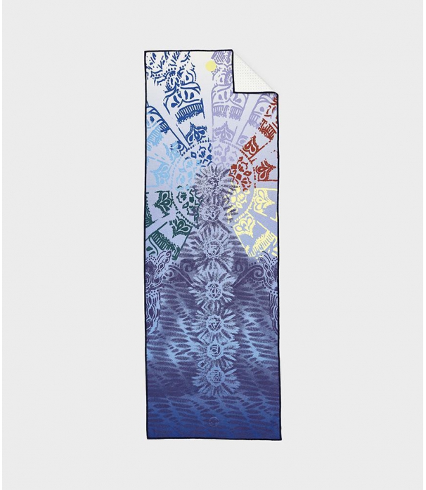 Полотенце для йоги Manduka Yogitoes Yoga Towel - Chakra Print (Blue)