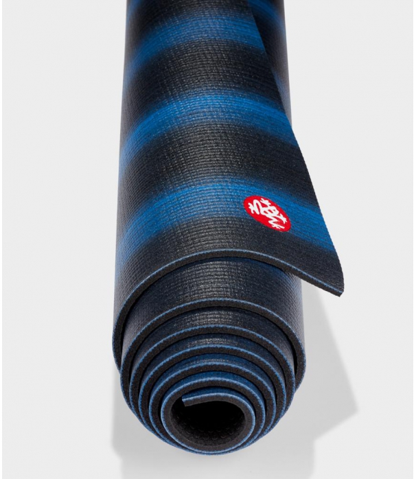 Коврик для йоги из ПВХ Manduka The PRO Mat 180*66*0,6 см - Black Blue Colorfields