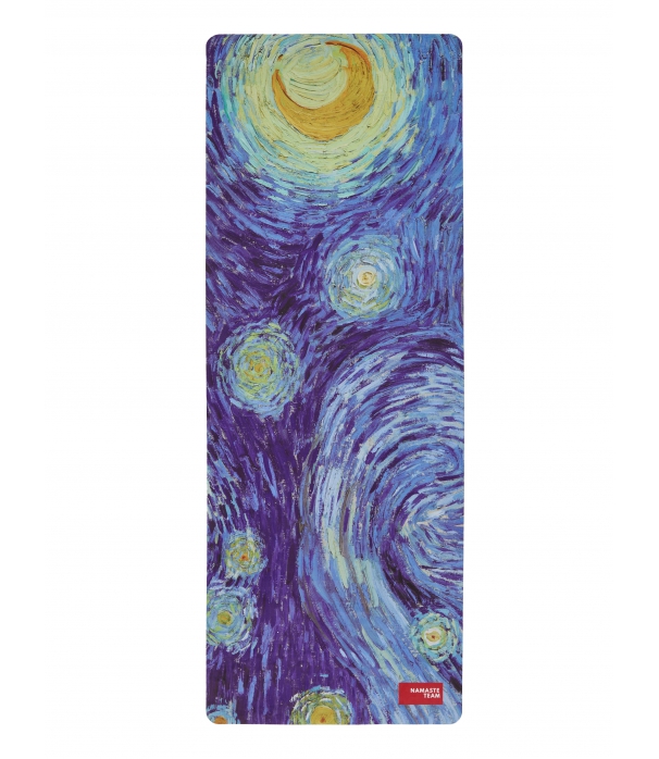 Каучуковый коврик с покрытием из микрофибры Namaste Team 183*68*0,4 см - Night Van Gogh