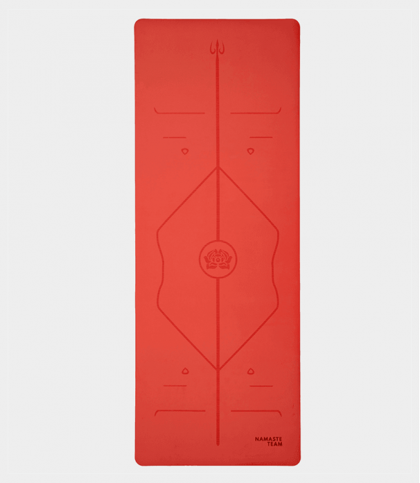 Каучуковый коврик с покрытием Non-Slip Namaste Team 183*68*0,5 см - Red