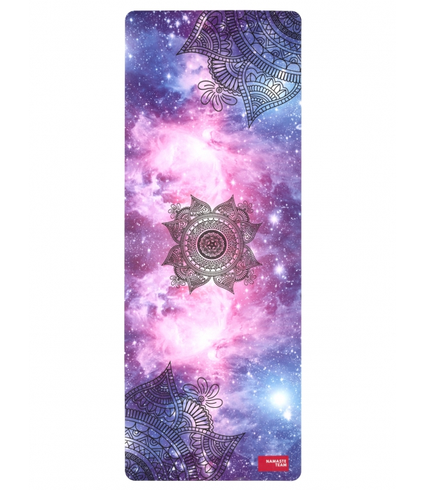 Каучуковый коврик с покрытием из микрофибры Namaste Team 183*68*0,4 см - Cosmic Sky