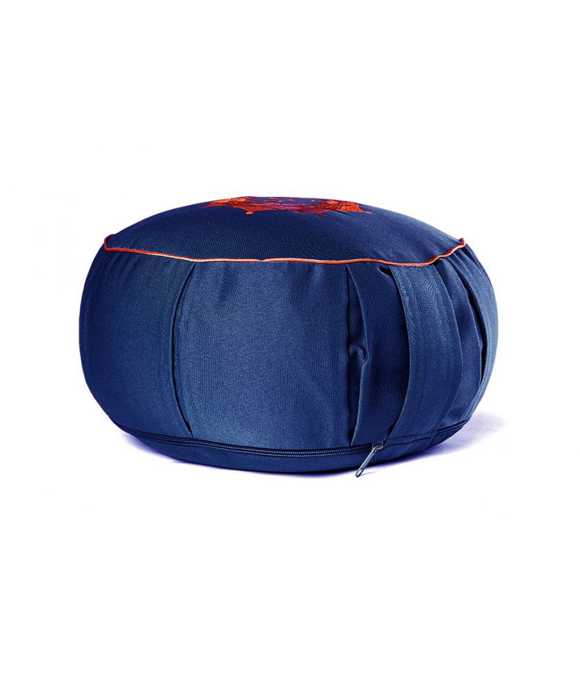 Подушка для медитации из гречишной шелухи "Ом" 30см 15см синяя