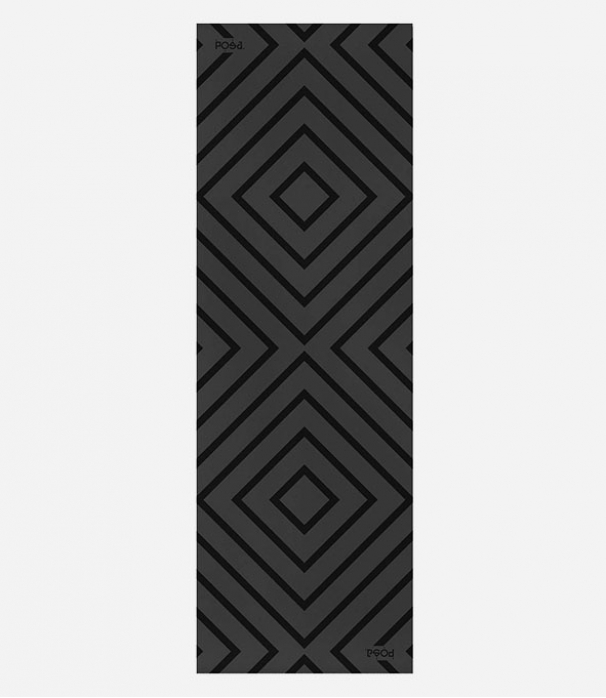 Каучуковый коврик для йоги с покрытием Non-slip POSA NonSlipPro 183*61*0,35 - Accord Black