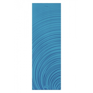 Каучуковый коврик для йоги с покрытием Non-slip POSA NonSlipPro 183*61*0,35 - Ripple Blue