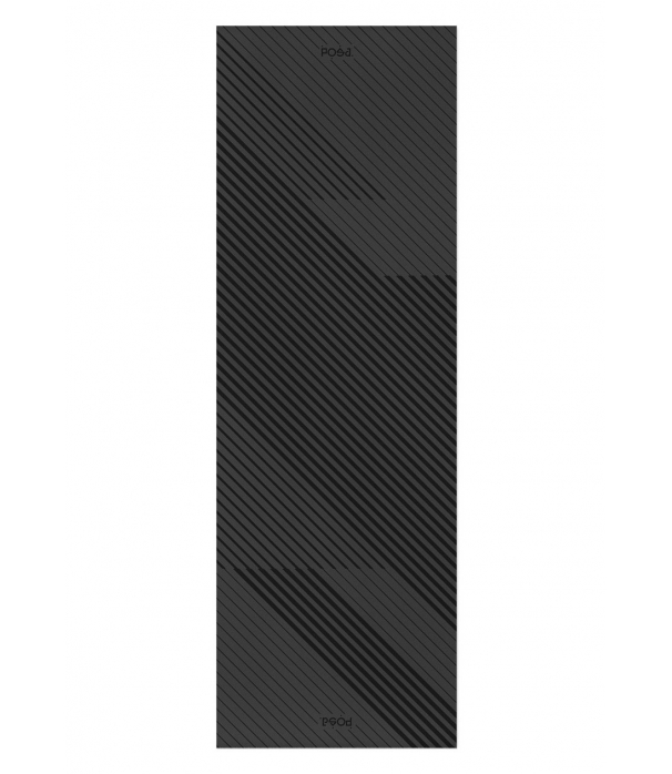 Каучуковый коврик для йоги с покрытием Non-slip POSA NonSlipPro 183*61*0,35 - Sprint Black