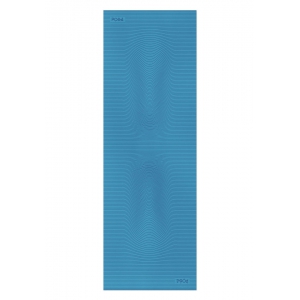 Каучуковый коврик для йоги с покрытием Non-slip POSA NonSlipPro 183*61*0,35 - Strings Blue