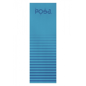 Каучуковый коврик для йоги с покрытием Non-slip POSA NonSlipPro 183*61*0,35 - Up! Blue