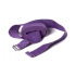 Ремень для йоги из хлопка 270см 4см фиолетовый