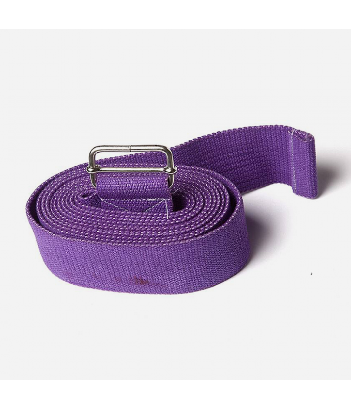 Ремень для йоги из хлопка 270см 4см фиолетовый