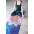 Каучуковый коврик для йоги с покрытием из микрофибры Your Yoga 178*61*0.3 см - Lotus