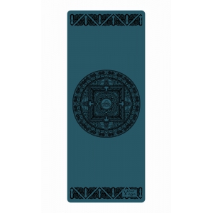 Каучуковый коврик с покрытием Non-slip Your Yoga 183*65*0.4 см - Tibet mandala blue